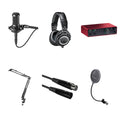 Audio-Technica Content Creator Pro Bundle featuring studio equipment for professional audio recording and content creation.