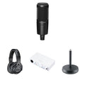 Audio-Technica Content Creator Set studio bundle with microphone, headphones, and accessories for content creation.