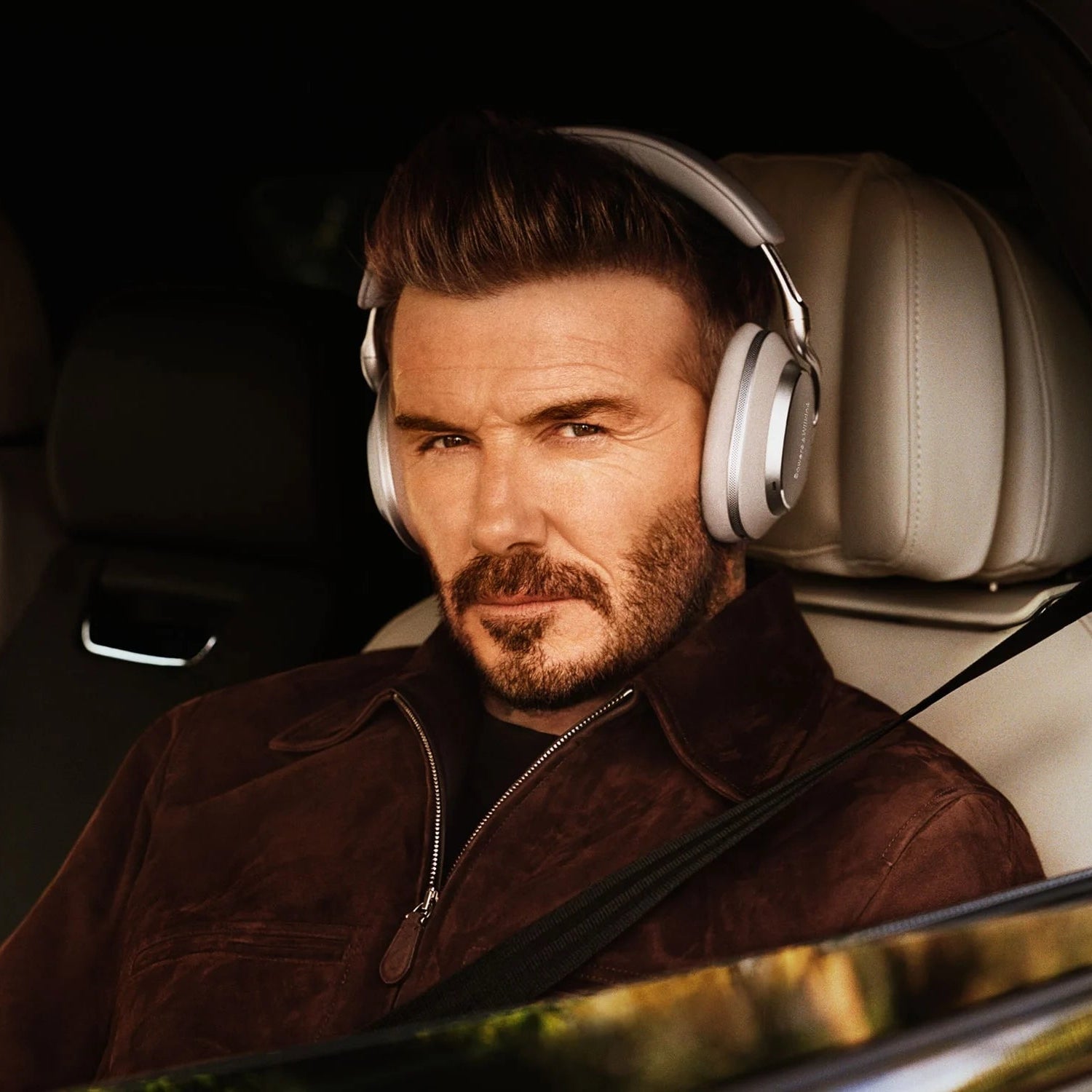 Bowers & Wilkins Px8 S2 wireless headphones with sleek black design and plush ear cushions for premium listening comfort.
