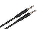 Hosa CMM-100 3.5mm TRS - 3.5mm TRS Stereo cable, angled connector view