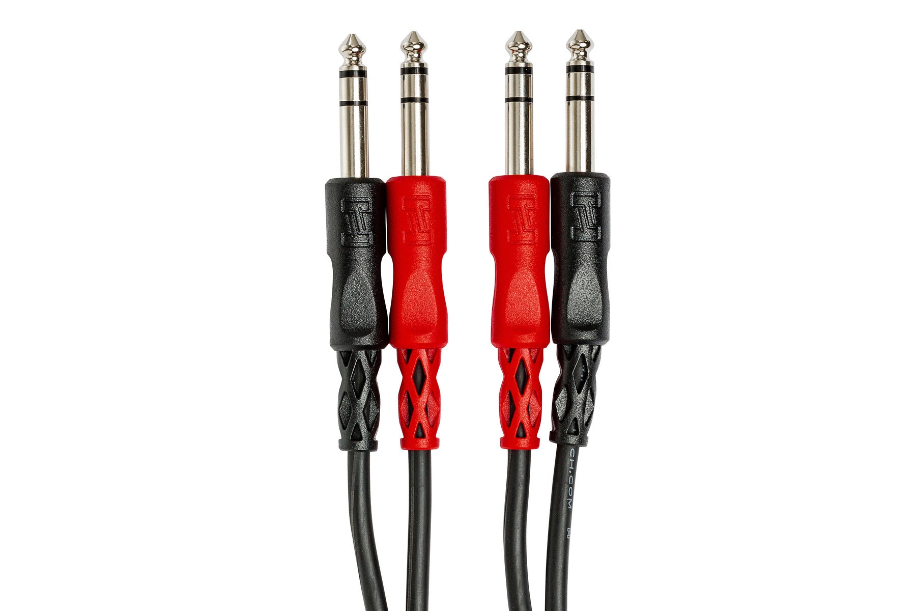Hosa CSS-200 Dual 6.3mm TRS - Dual 6.3mm TRS cable, dual 6.3mm TRS connectors close-up