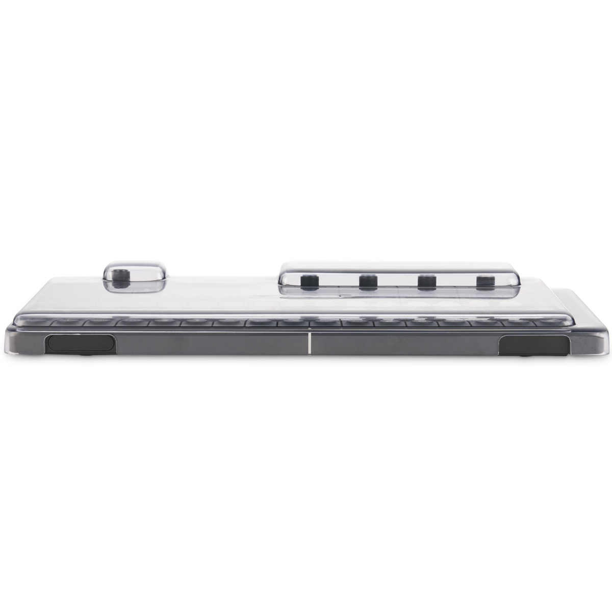 Decksaver OP-1 and OP-XY cover, clear plastic protective case for Teenage Engineering OP-1, OP-1 Field, and OP-XY synthesizer.