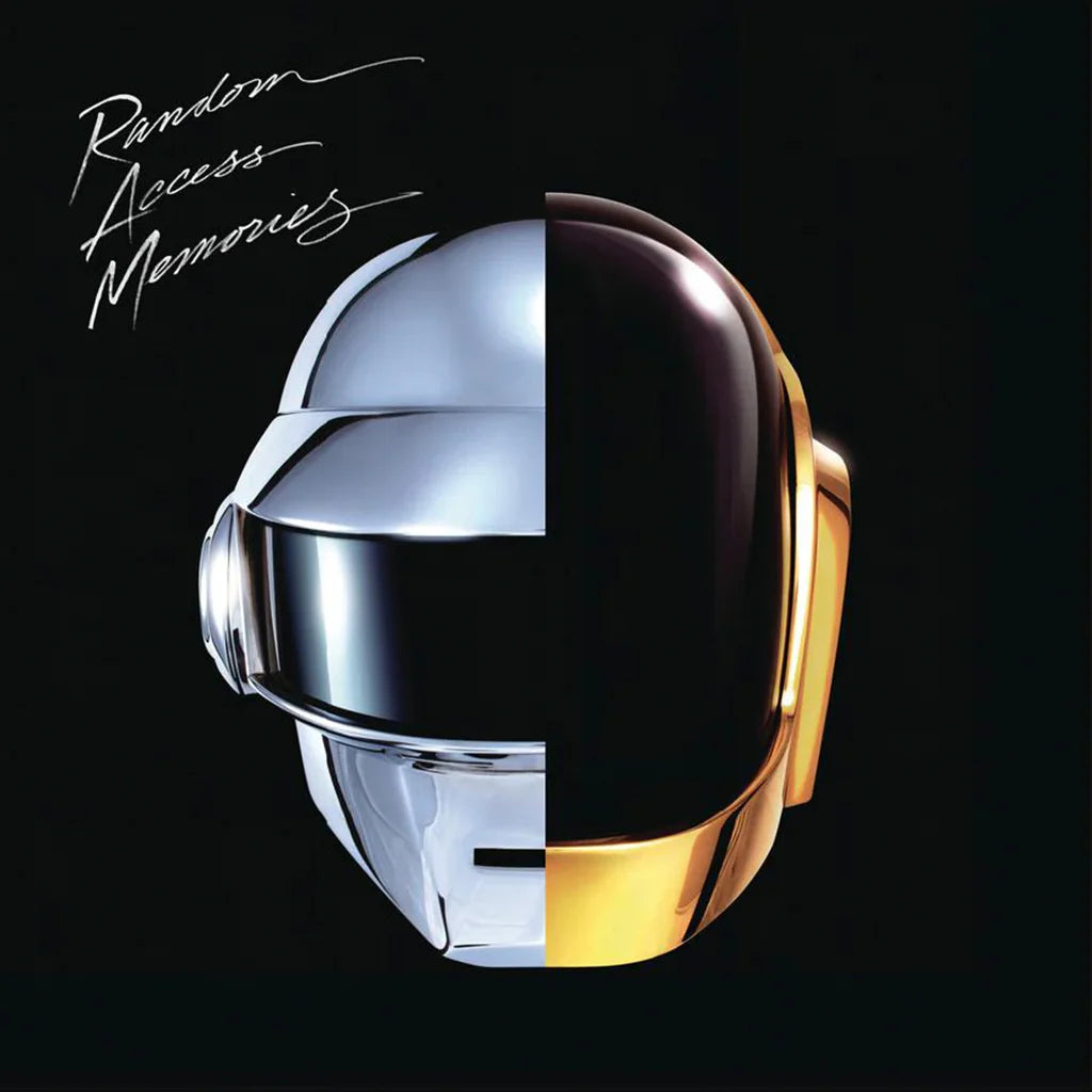 Daft Punk Random Access Memories vinyl 2LP in black, electronic music album by Columbia Records, with album cover artwork.