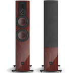 DALI Rubikore 6 passive floorstanding speakers with sleek black cabinets and stylish design, ideal for high-quality home audio.