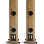 DALI Rubikore 6 passive floorstanding speakers with sleek black finish, showcasing modern design and premium build quality.