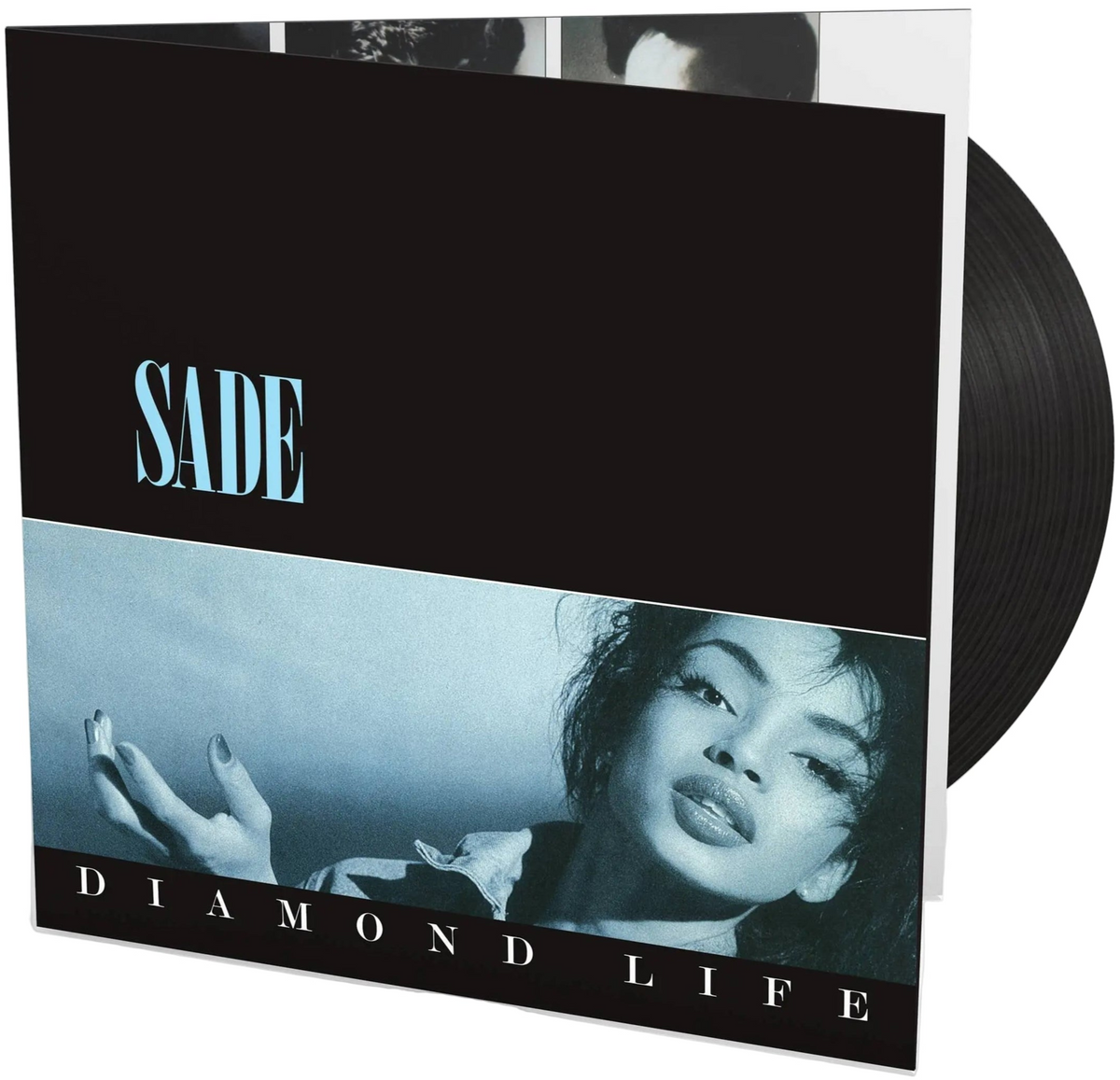 Black vinyl LP of Sade's Diamond Life album, showcasing the Sony Music Entertainment release with the album cover artwork.