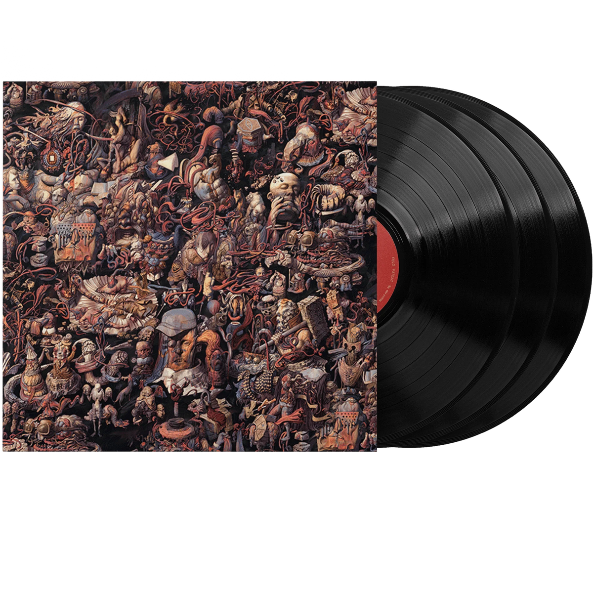 British Sea Power Disco Elysium black vinyl 3LP, featuring album artwork and record spines, for indie and rock music fans.