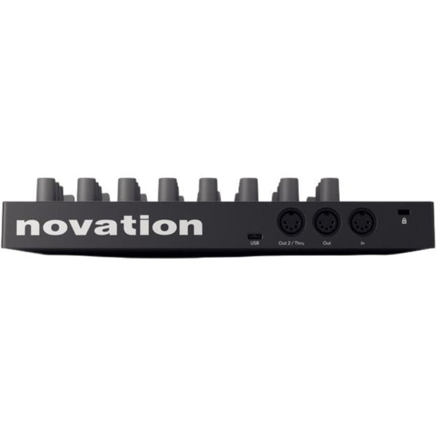 Novation Launch Control XL MK3 MIDI controller with knobs, faders, and pads for music production and live performance.