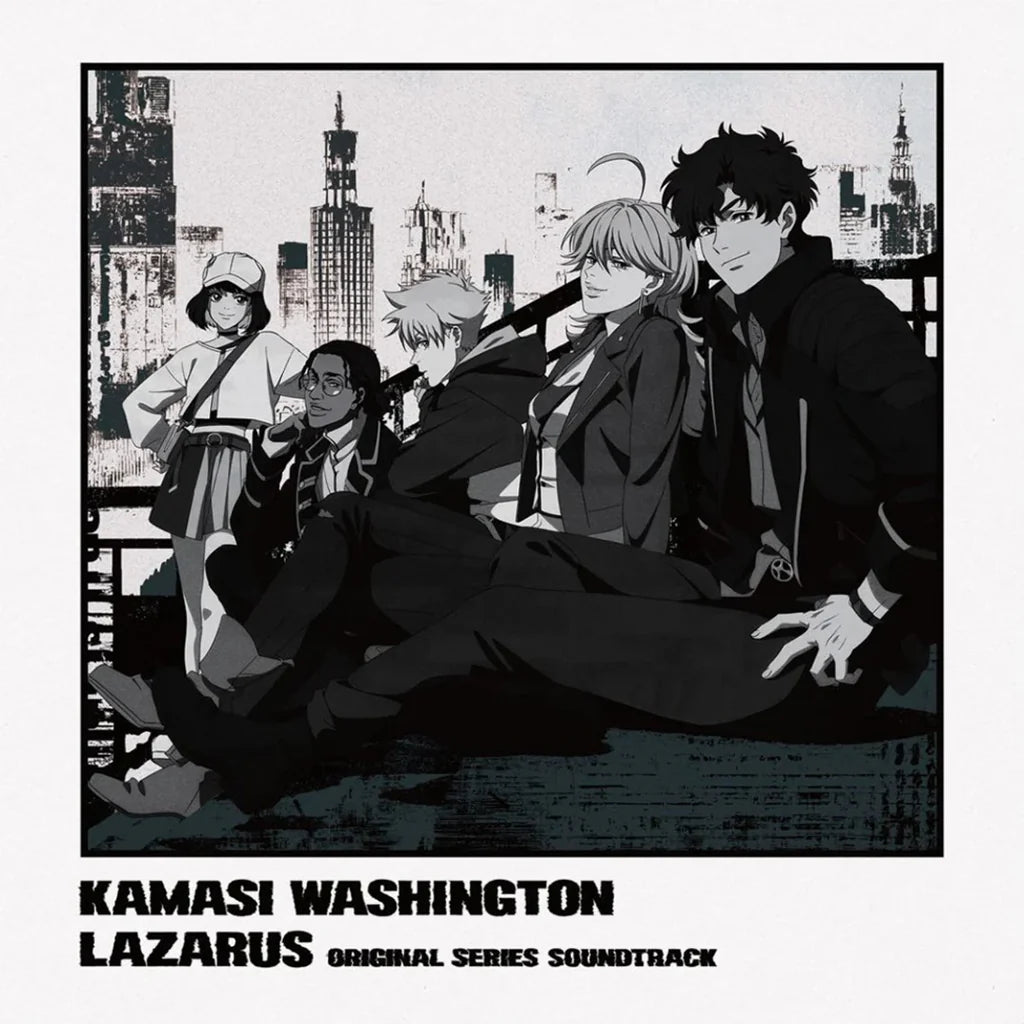 Kamasi Washington Lazarus soundtrack vinyl 2LP set in opaque grey color, featuring jazz, funk, and soul music from Milan Records.