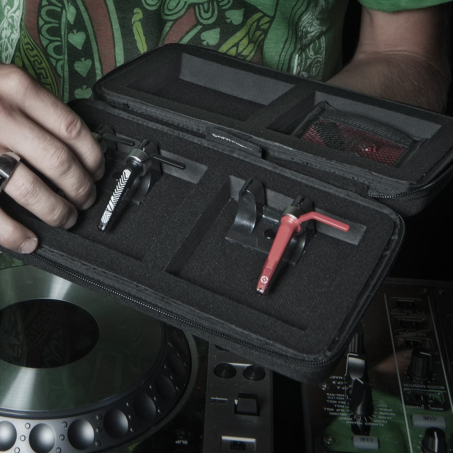 UDG Creator Cartridge Hardcase in black, durable protective case for DJ cartridges and accessories.
