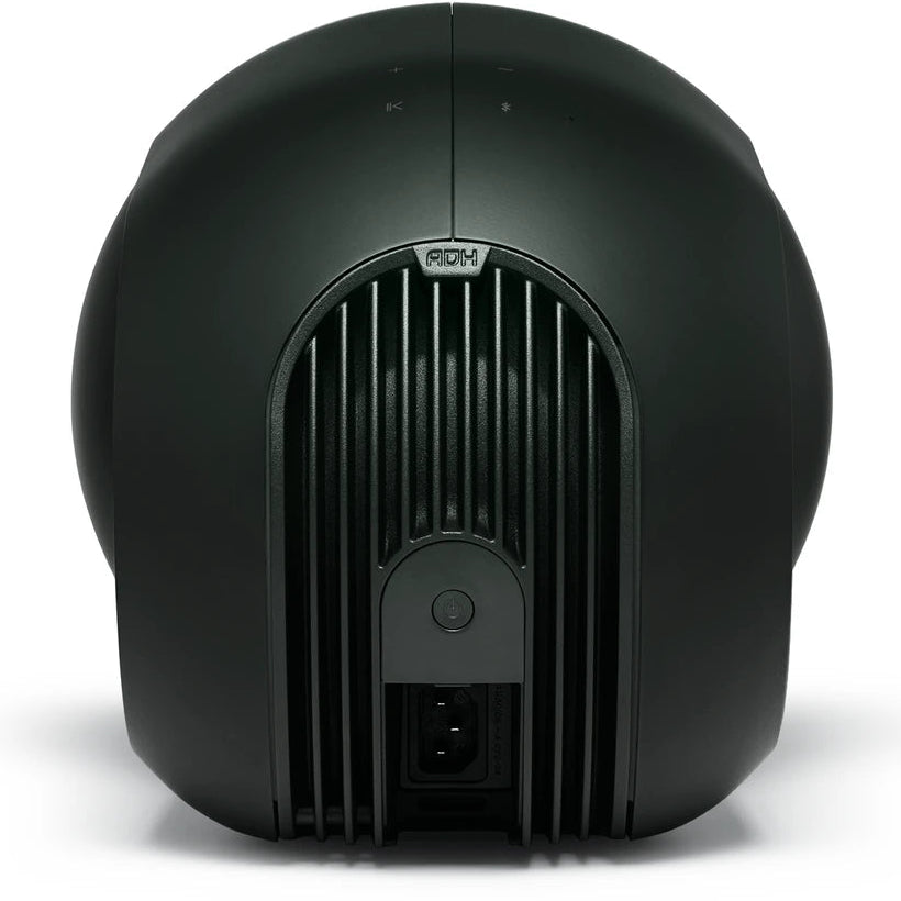 Devialet Phantom Ultimate wireless speaker with sleek design, showcasing its compact form and premium build quality.