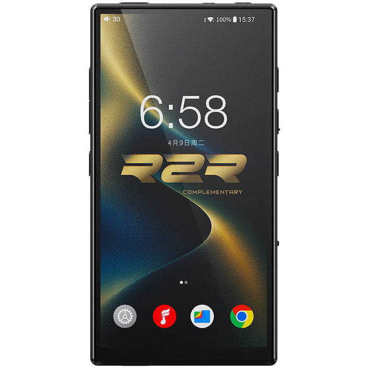 FiiO M33 R2R portable music player with sleek design and intuitive controls, showcasing a high-resolution display.