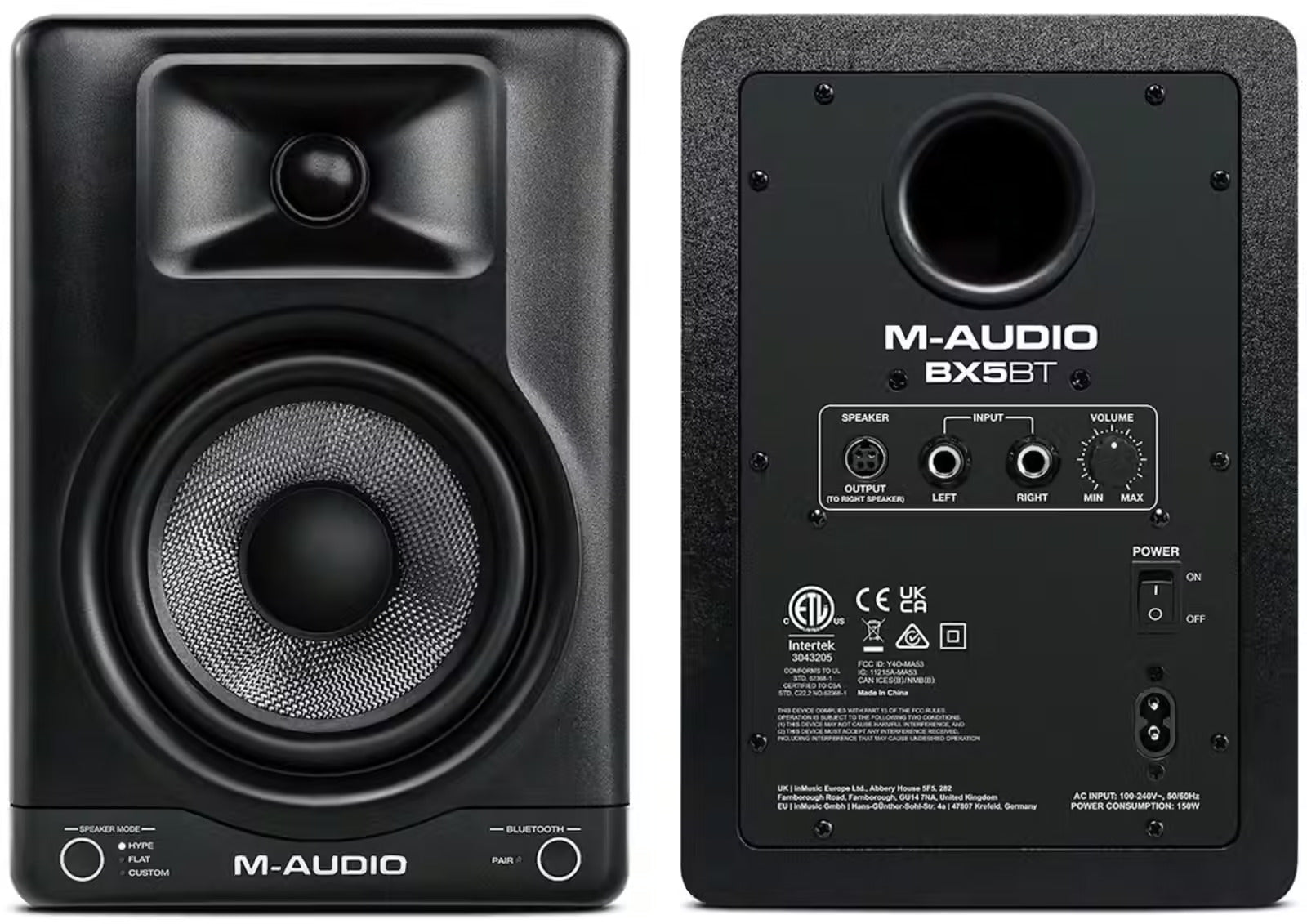 M-Audio BX5 BT | Bluetooth Studio Monitors with DSP | Soundium