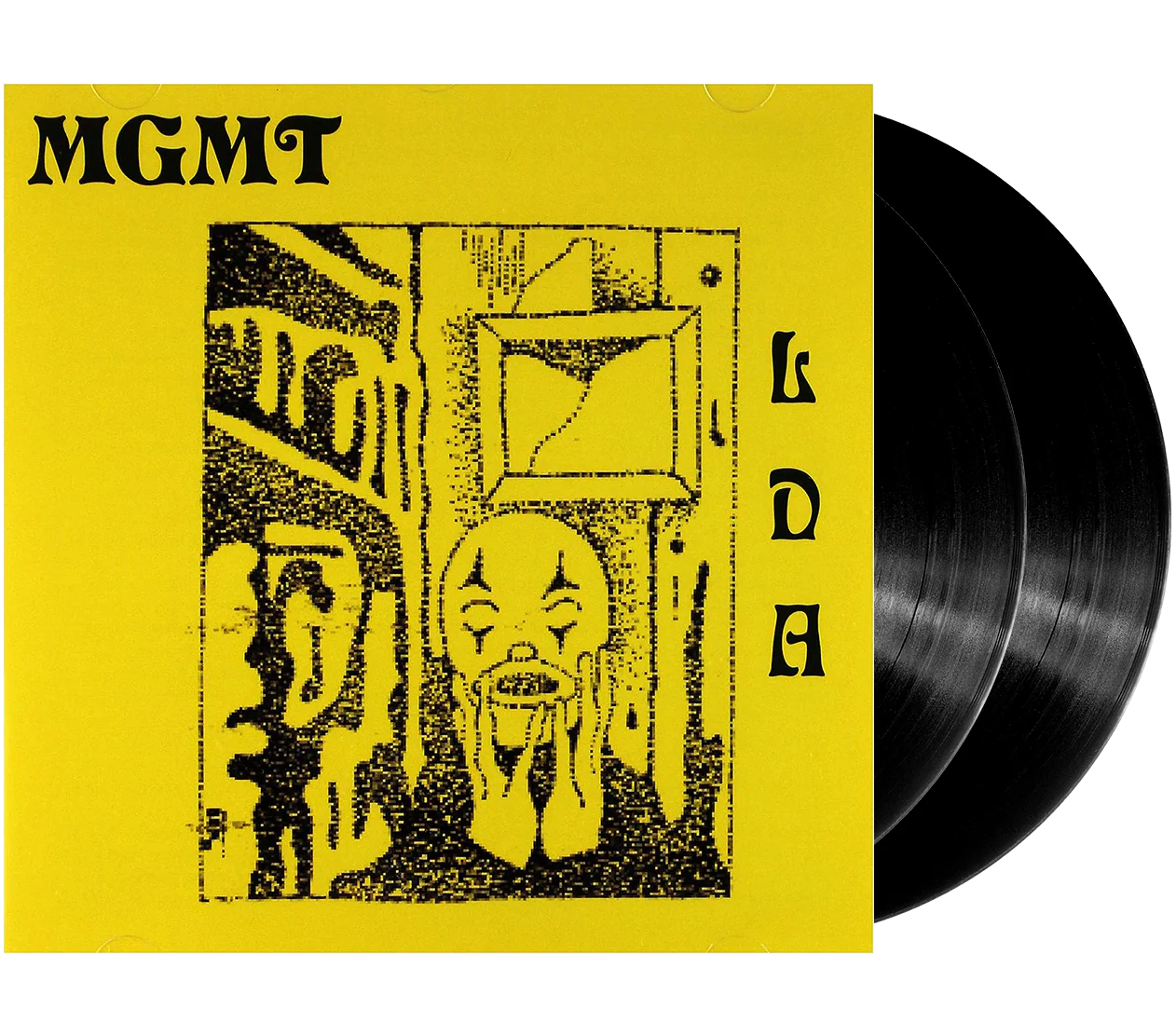MGMT Little Dark Age vinyl 2LP in black, featuring album artwork, for rock, indie, and pop music fans.