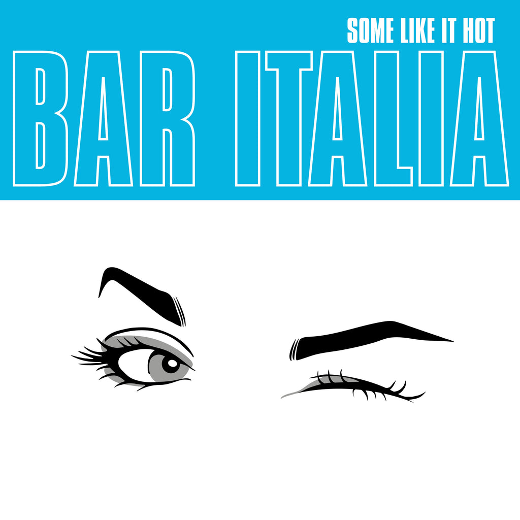 Black vinyl LP of "Some Like It Hot" by Bar Italia, indie rock album from Matador Records, shown with the record cover and vinyl.