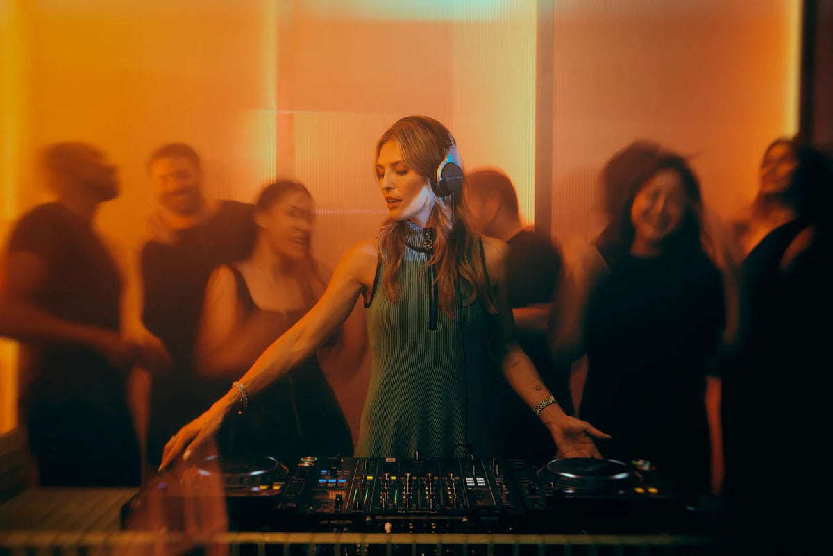 Beyerdynamic DJ 300 Pro X Club DJ headphones with over-ear design, black color, and padded ear cups for professional audio monitoring.