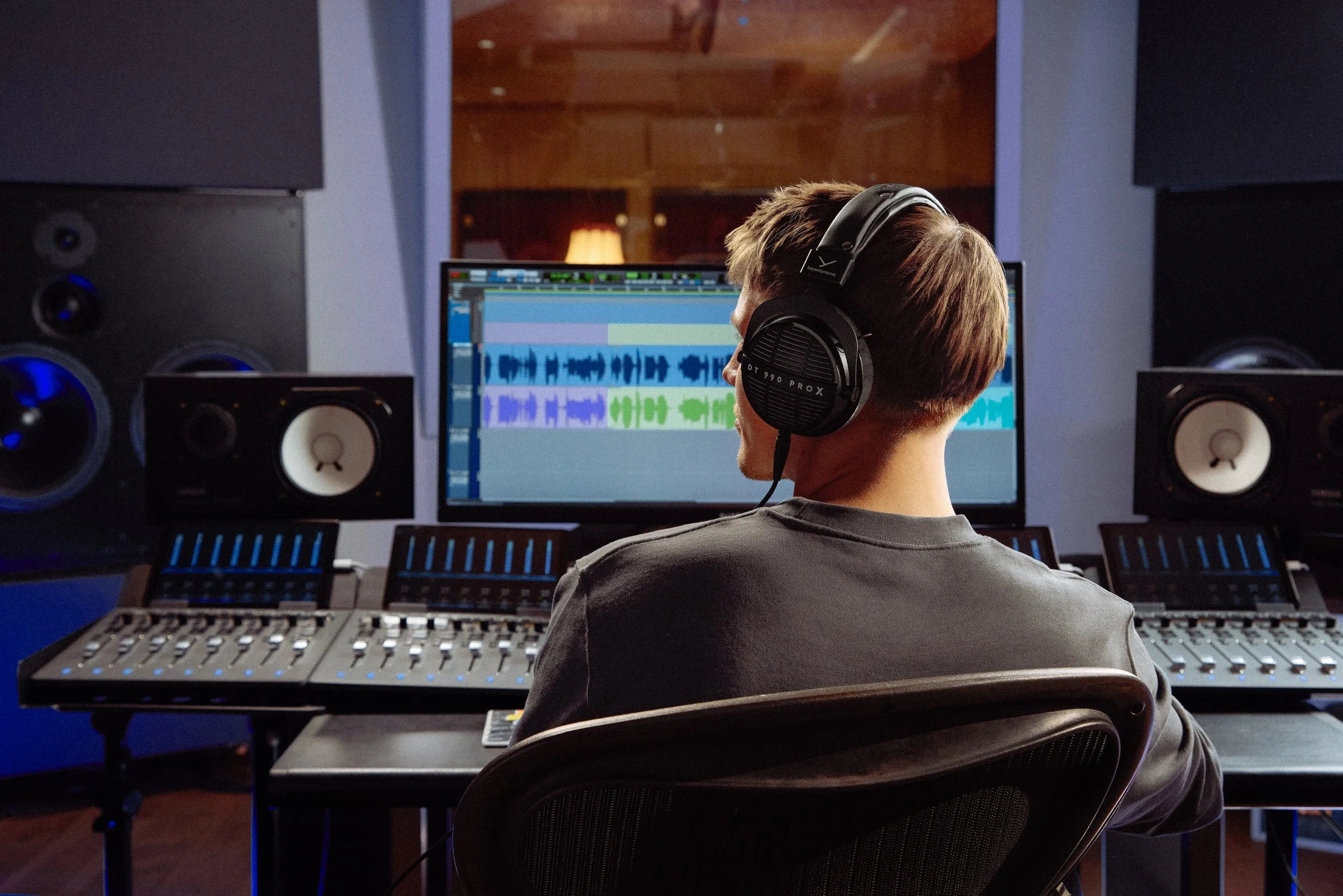 Beyerdynamic DT 990 Pro X studio headphones with over-ear design and open-back ear cups for professional audio monitoring
