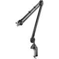 Rode PSA1 broadcast microphone arm displayed from a three-quarter angle with packaging visible.