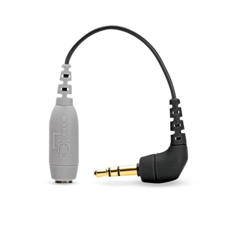 Rode SC3 audio adapter cable with 3.5mm TRS to TRRS splitter for microphone and headphone connections.