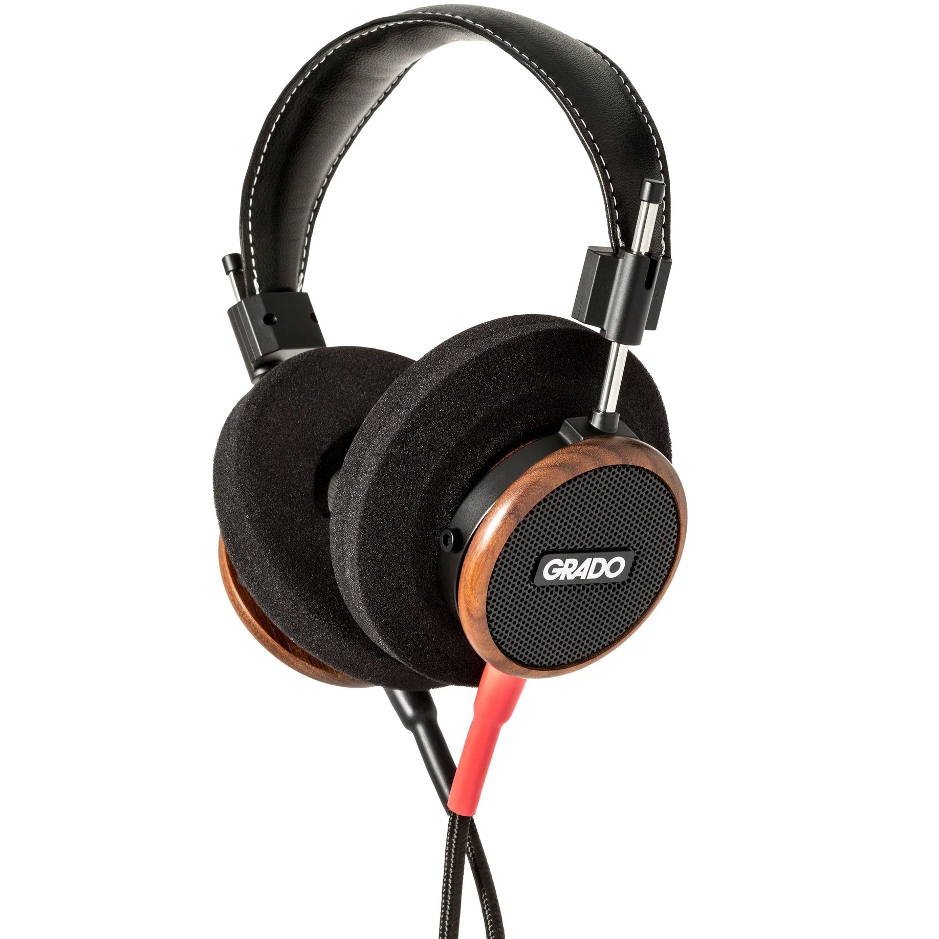 Wired Grado Signature S550 headphones with sleek design and padded ear cups, showcasing high-quality audio and comfortable fit.