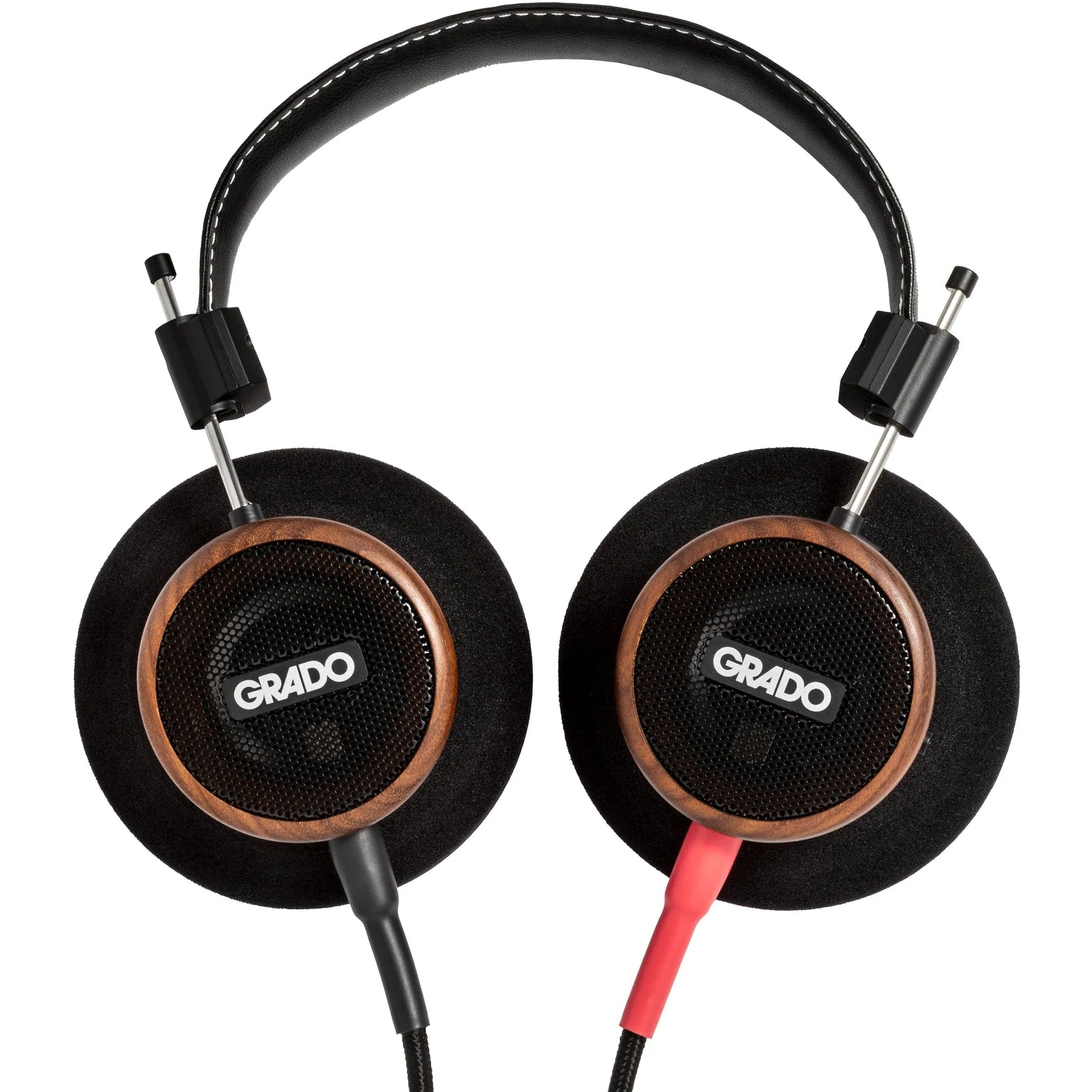 Wired Grado Signature S550 headphones with sleek design and over-ear fit, featuring high-quality audio and comfortable ear cups.
