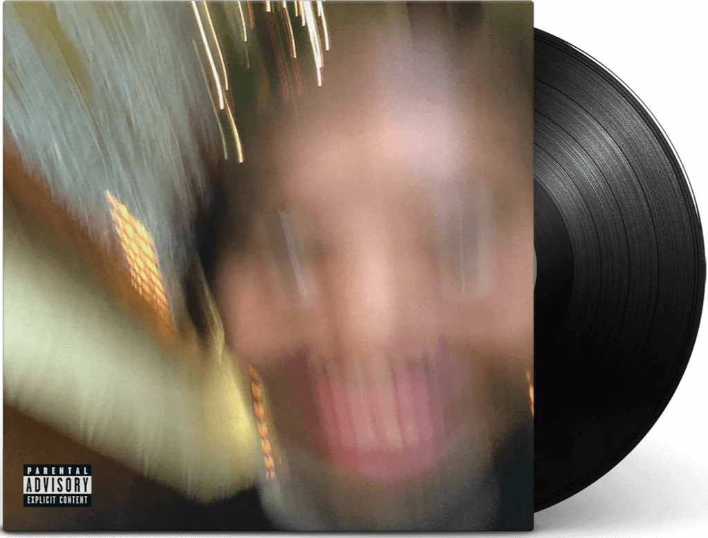 Black vinyl LP of Earl Sweatshirt's Some Rap Songs by Tan Cressida Records, featuring the album cover and record in a protective sleeve.