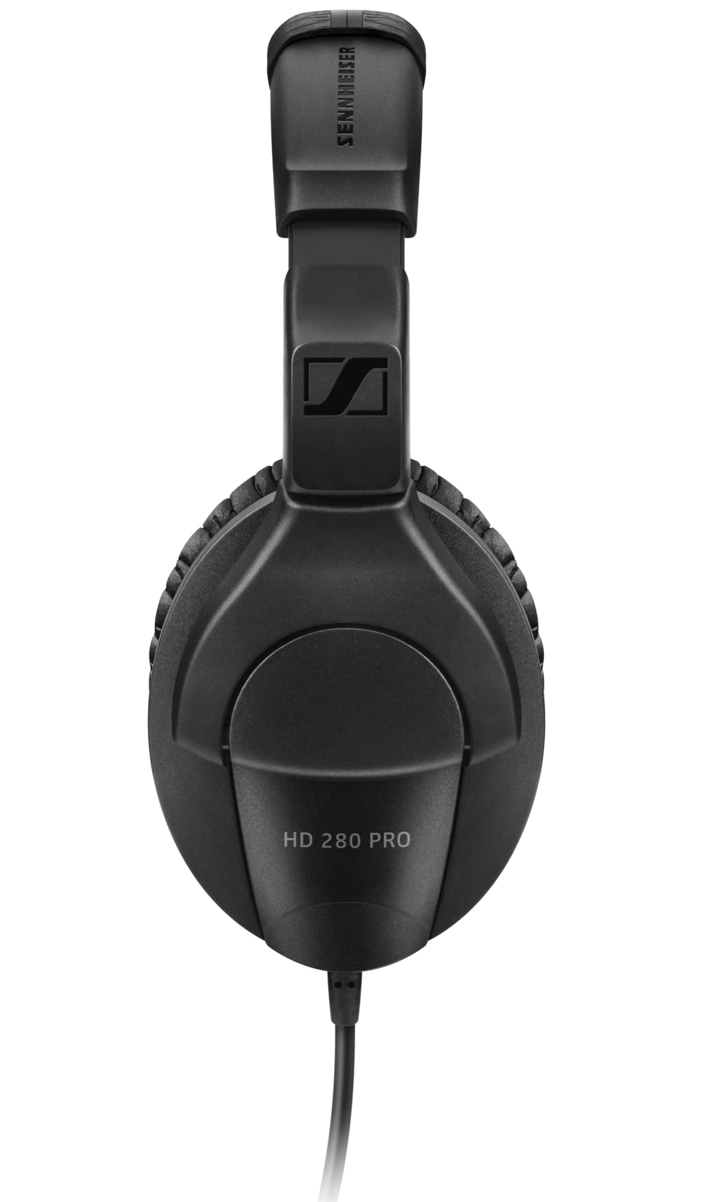 Sennheiser HD 280 Pro studio headphones with over-ear design, black color, and padded ear cups for professional audio monitoring.