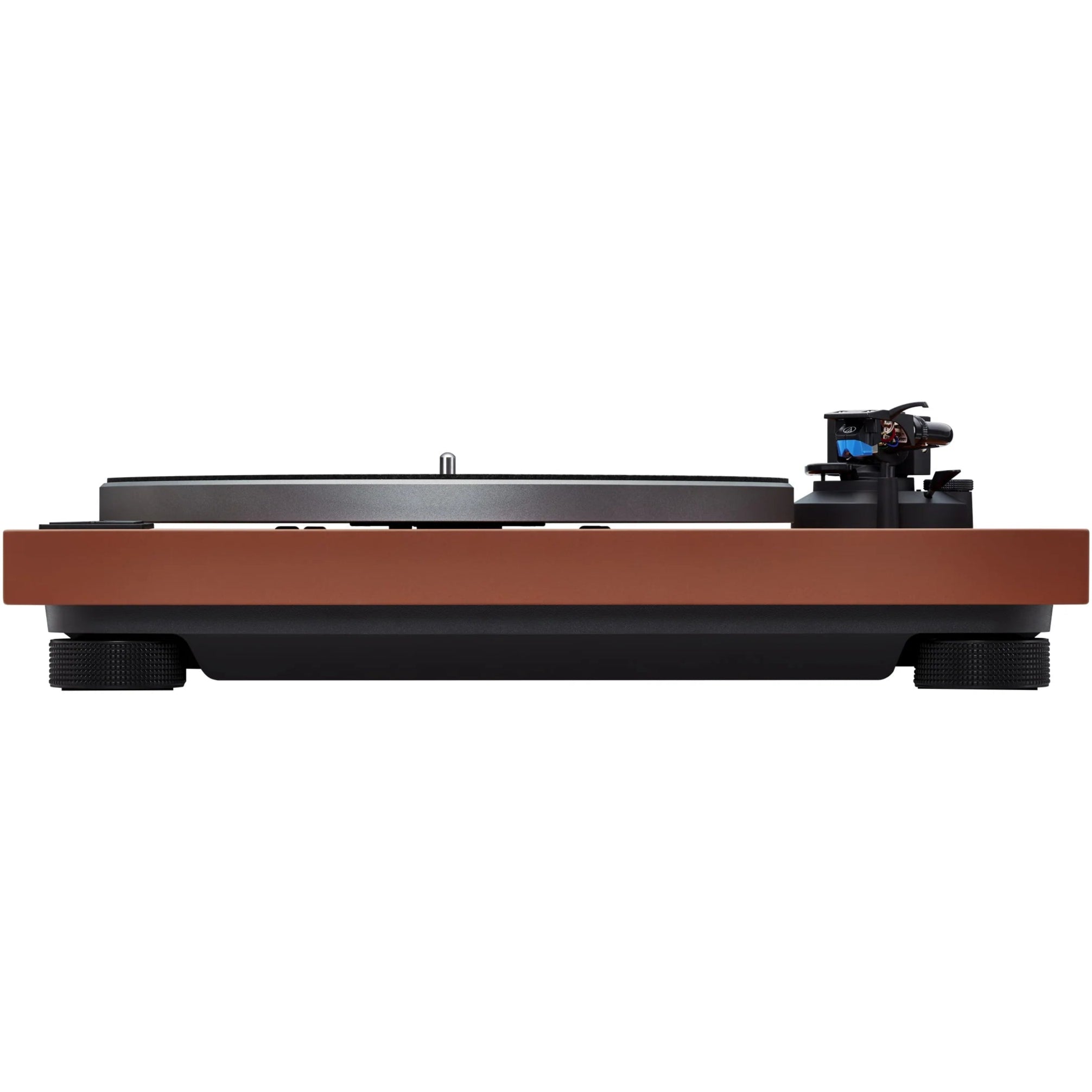 Technics SL-40CBT turntable with a sleek black design, tonearm, and control knobs visible on the front panel.