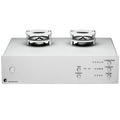Pro-Ject Tube Box S3 B silver phono preamp with tube and control knobs, designed for high-quality vinyl record playback.