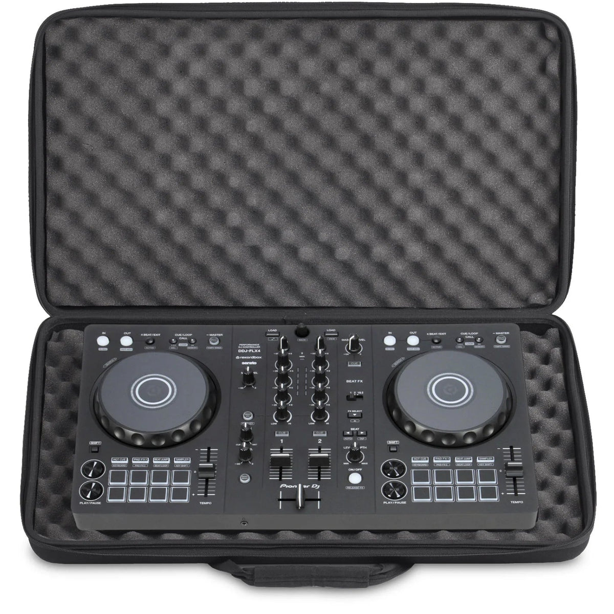 UDG Creator Large Black Hardcase for DJ controllers, featuring robust protection and a sleek design.