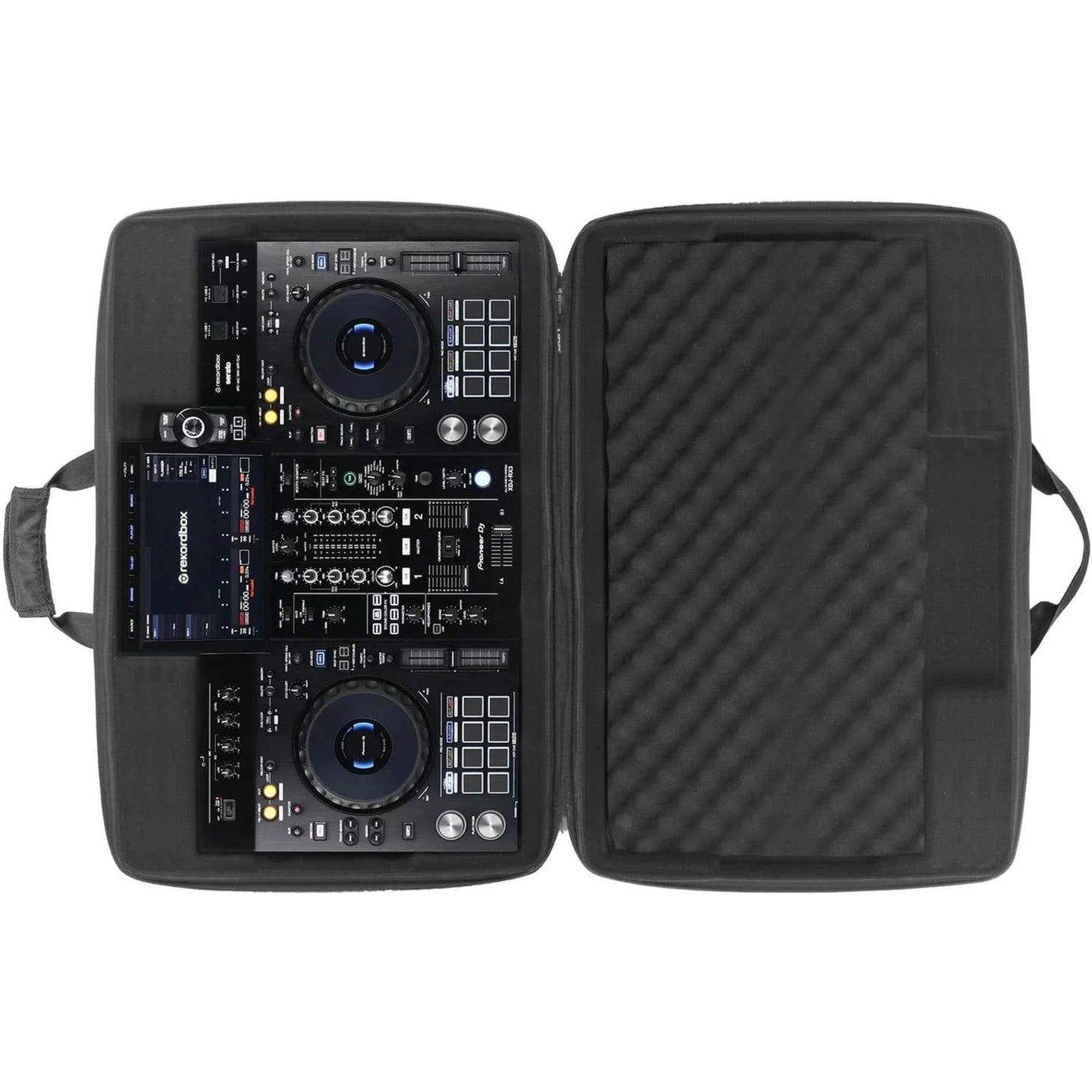 UDG Creator Pioneer XDJ-RX3 hardcase in black, durable DJ case with padded interior for XDJ-RX3 DJ controller protection.