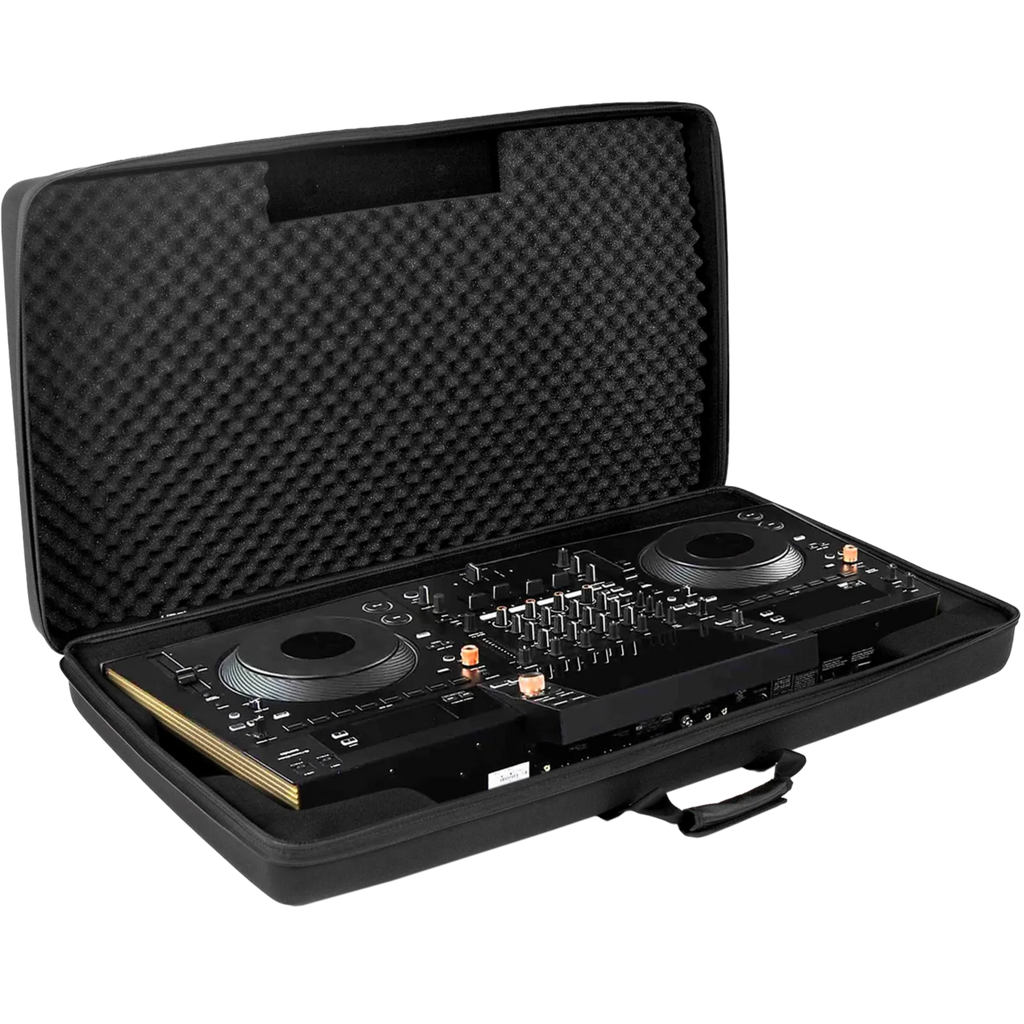 UDG Creator Pioneer Opus-Quad DJ hardcase in black, sturdy protective case for DJ equipment, features secure latches and durable design.