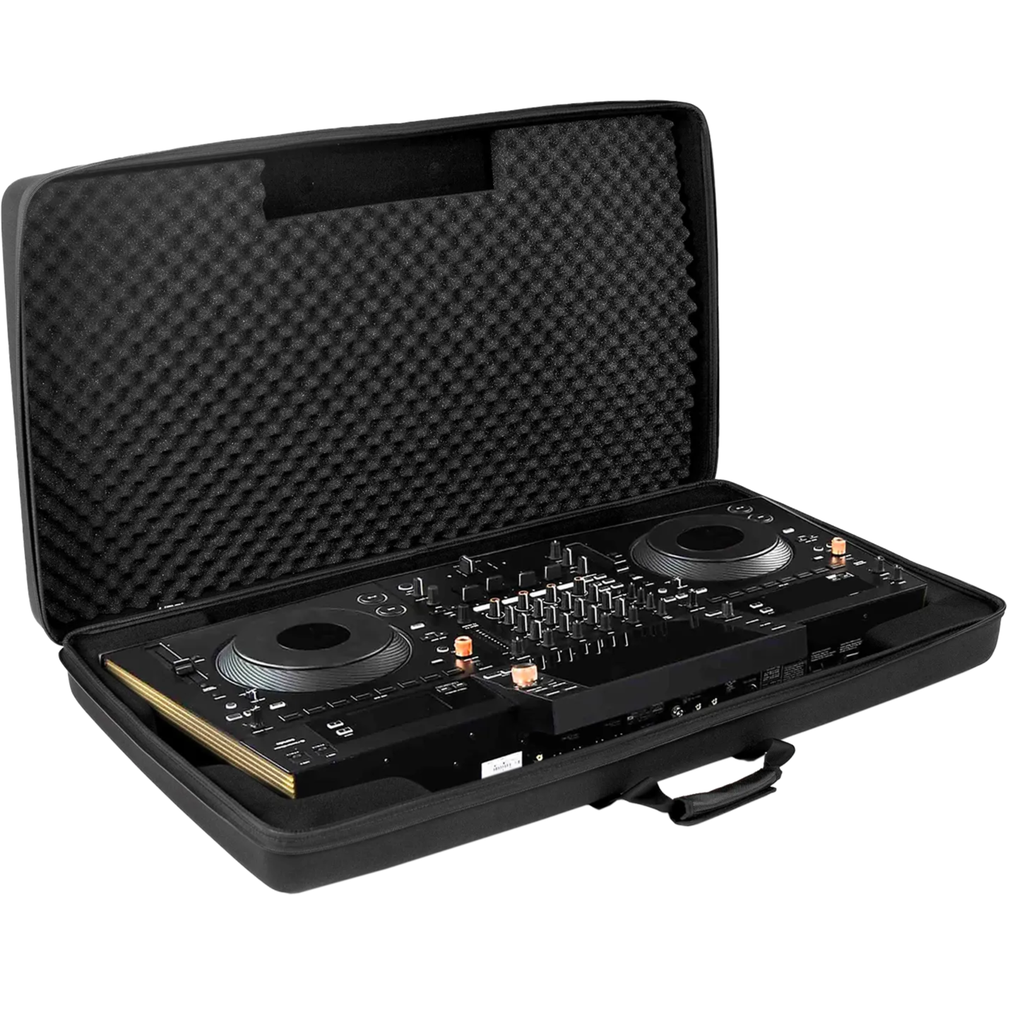 UDG Creator Pioneer Opus-Quad DJ hardcase in black, sturdy protective case for DJ equipment, features secure latches and durable design.