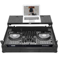 Black UDG Ultimate Flight Case designed for Pioneer DDJ-FLX10 DJ controller, offering durable protection and secure transport.