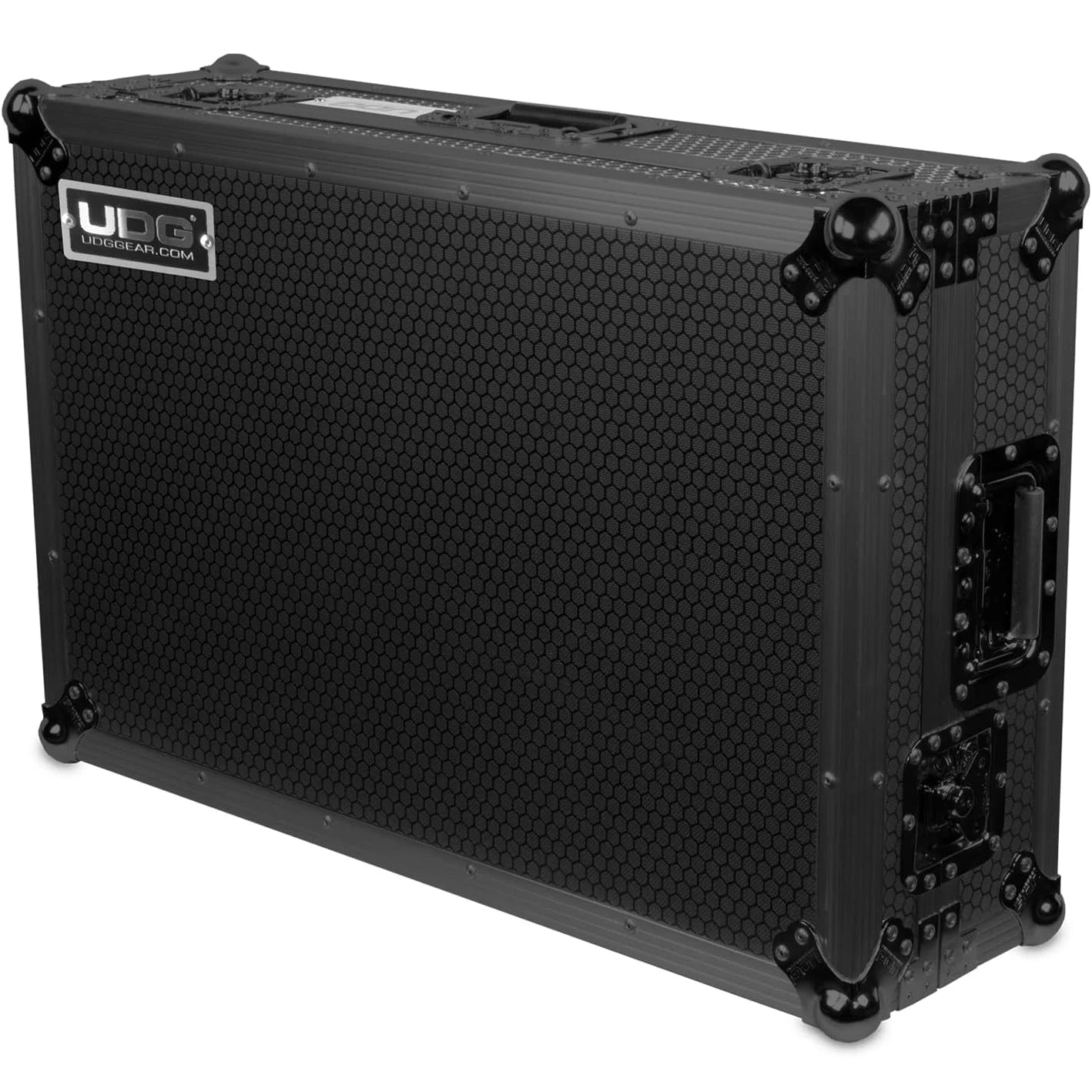 UDG Ultimate Flight Case in black for Pioneer DDJ-FLX10 DJ controller, durable protective case with foam padding.