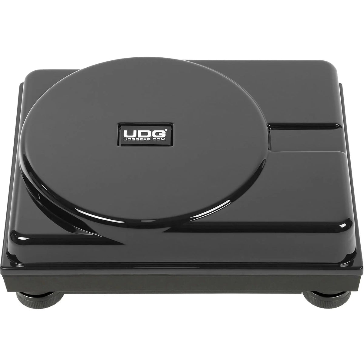 UDG Ultimate Turntable DJ cover for SL-1200 and PLX-CRSS12 turntables, black protective equipment cover with zipper.