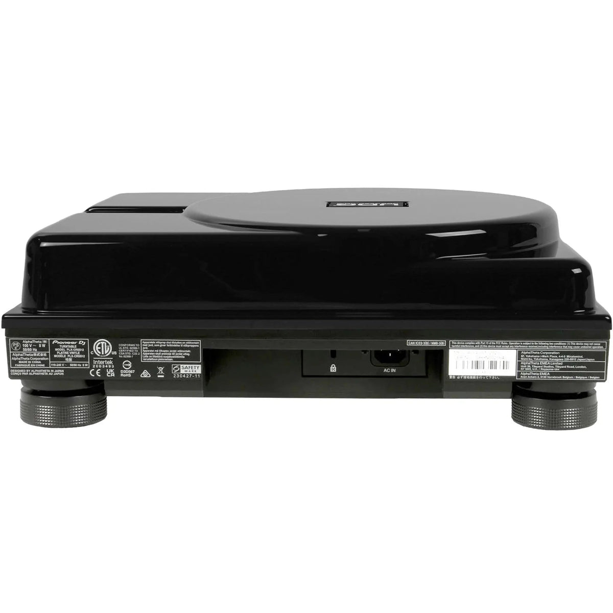 UDG Ultimate turntable DJ cover for SL-1200 and CRSS12 models, black protective equipment cover with snug fit.