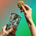 The Beginnings Almond & Pecan Cookies packaging with cookies visible, showcasing a box of almond and pecan cookies from The Beginnings brand.