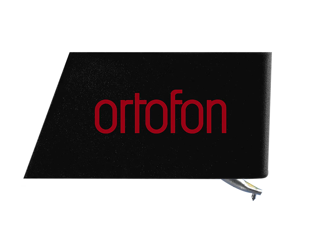 Ortofon VNL II turntable stylus viewed from the right side, showcasing its sleek design and fine tip for precision playback.