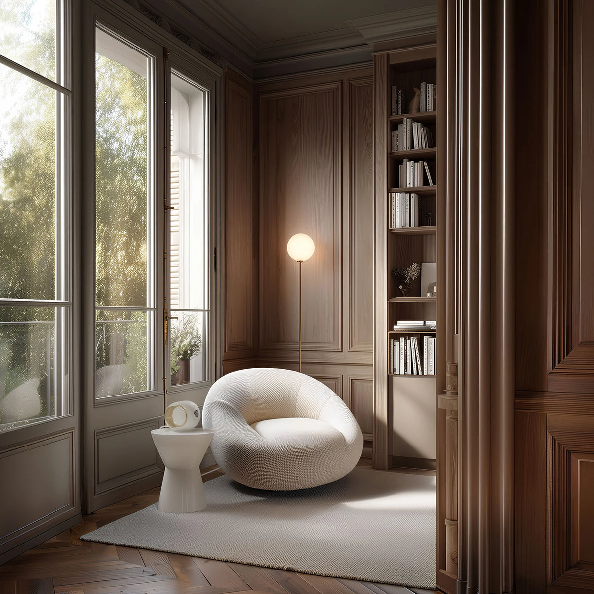 Devialet Phantom Ultimate wireless speaker with sleek design and 98 dB sound output, showcasing its modern aesthetics and compact form.