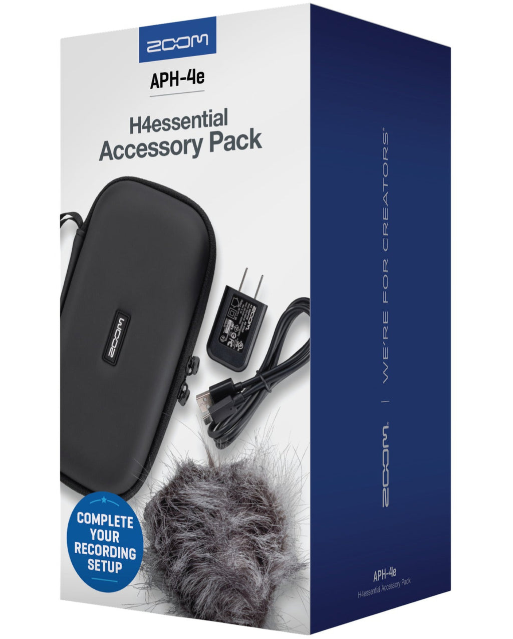Zoom APH-4e digital recorder with built-in microphones and control buttons, shown on a plain background.