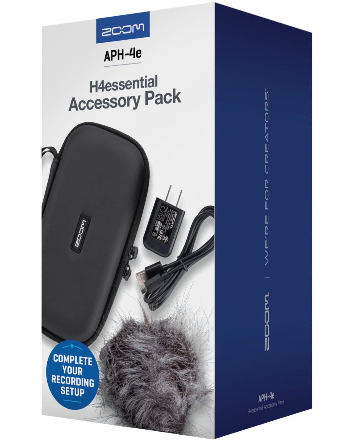 Zoom APH-4e digital recorder with built-in microphones and control buttons, shown on a plain background.