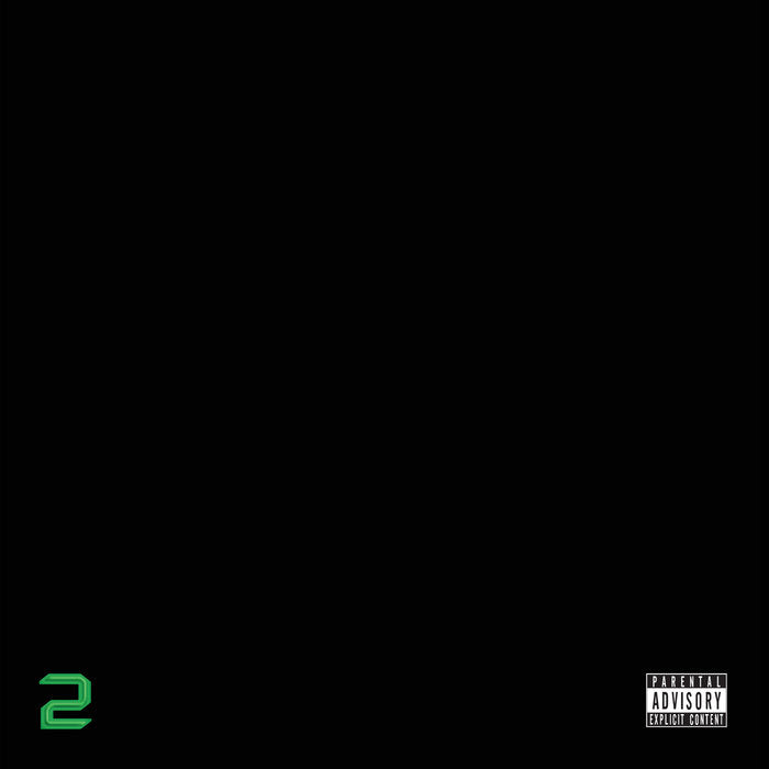 Black vinyl LP of Dean Blunt's "Black Metal 2" featuring cover art with dark, abstract imagery, by Rough Trade Records