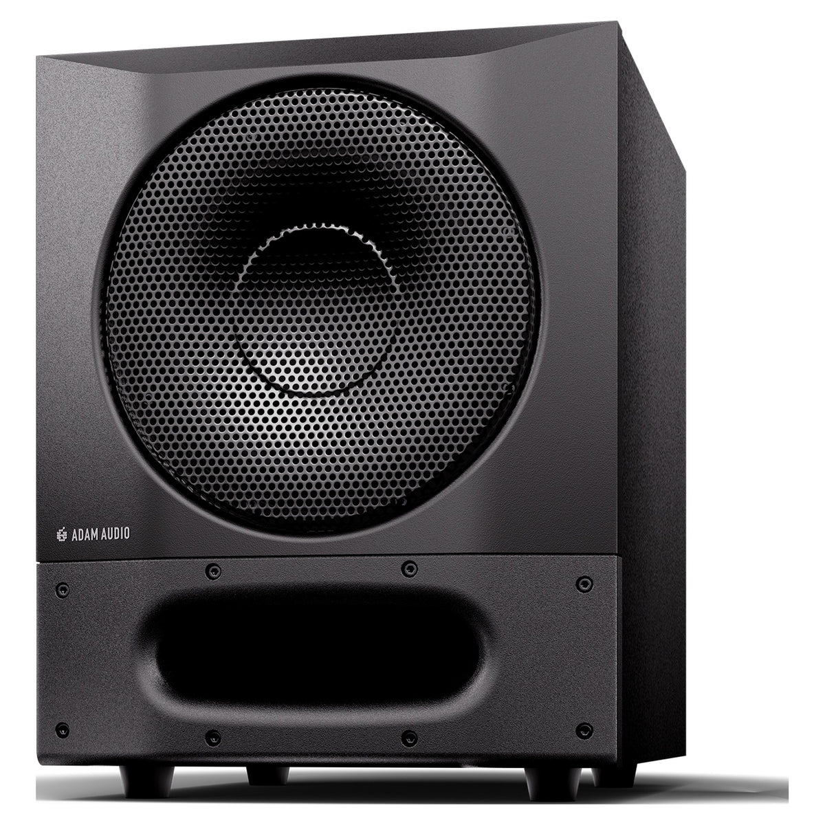 Adam Audio Sub8 PRO studio subwoofer, angled front view