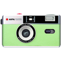 AgfaPhoto reusable compact analogue camera with black body, designed for instant film photography.