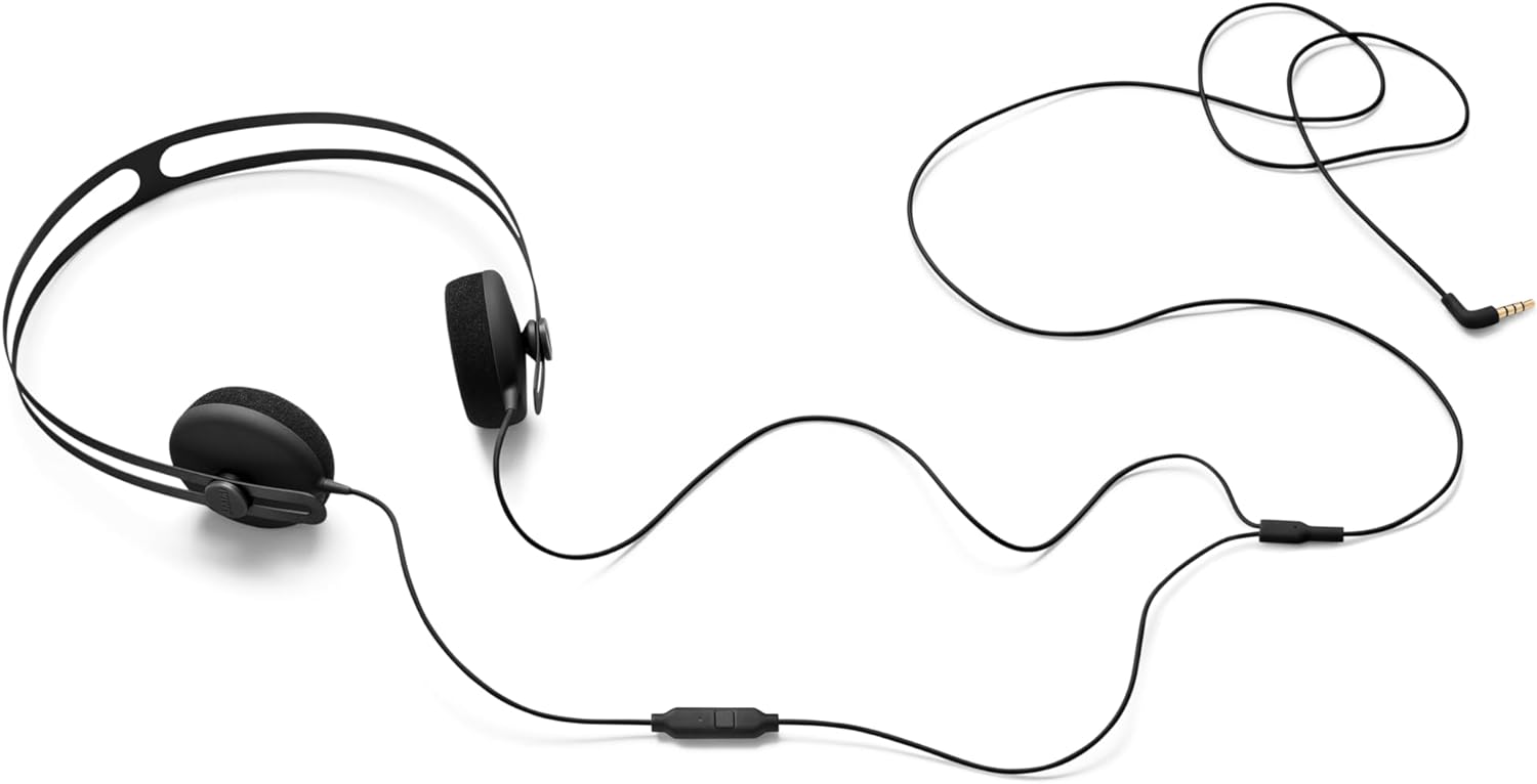 AIAIAI Tracks wired headphones, in red, coiled