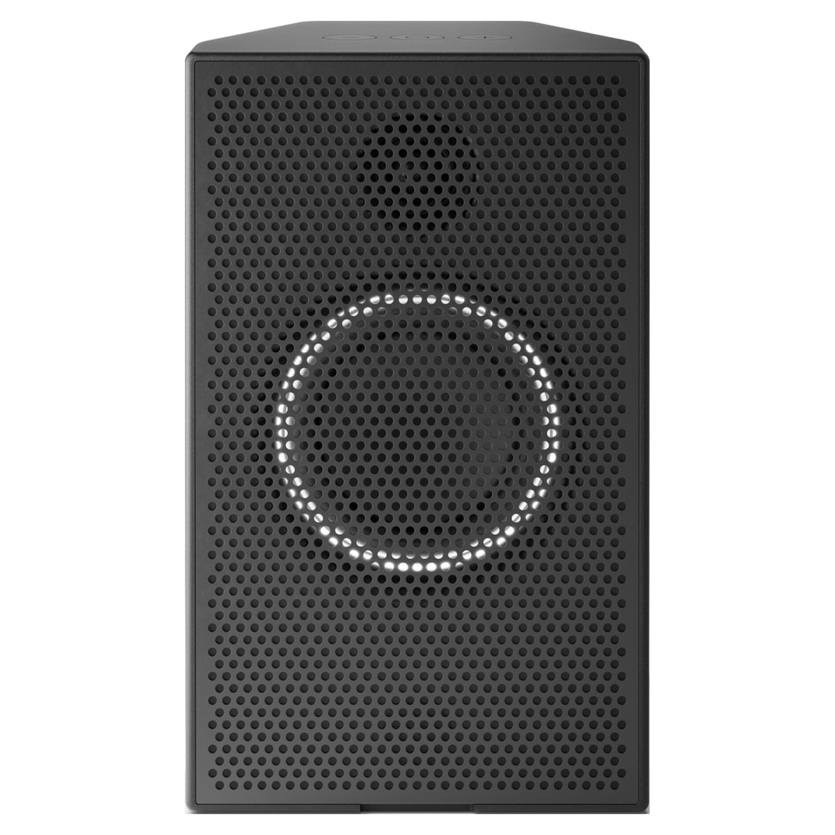 AIAIAI UNIT-4 MKII, black speaker, front view with LED ring