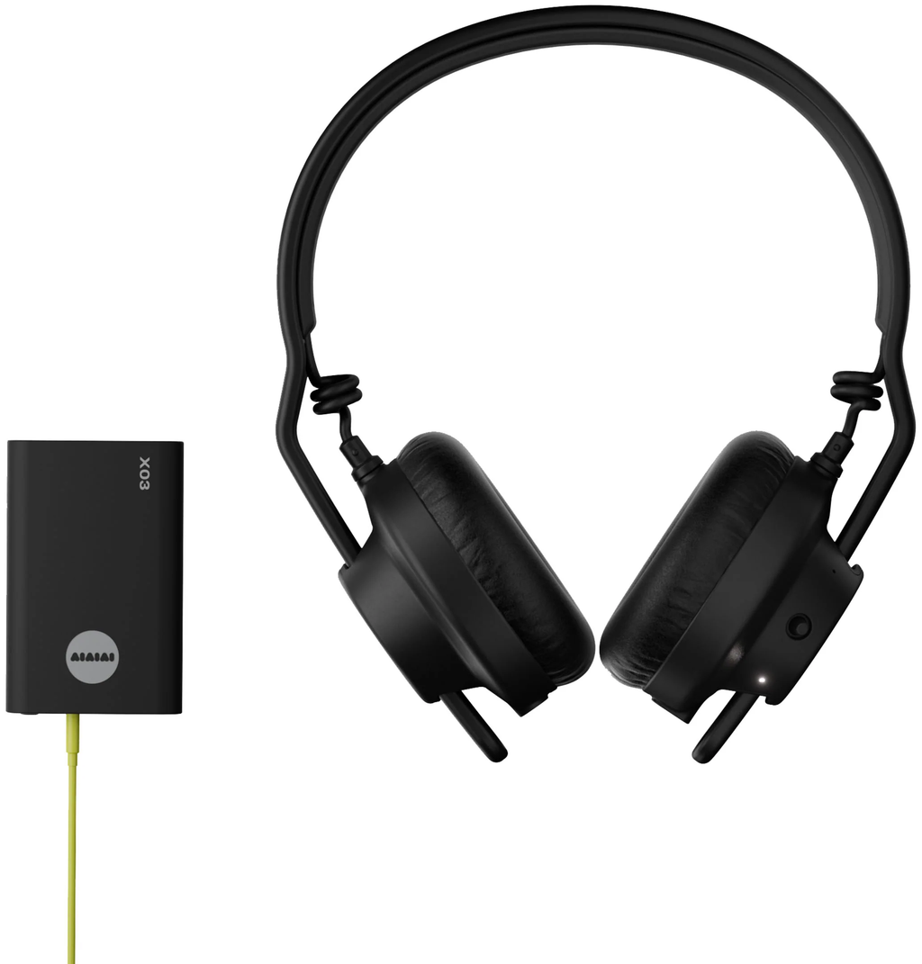 AIAIAI TMA-2 DJ Wireless headphones with over-ear design, black color, and adjustable headband, shown from front view.