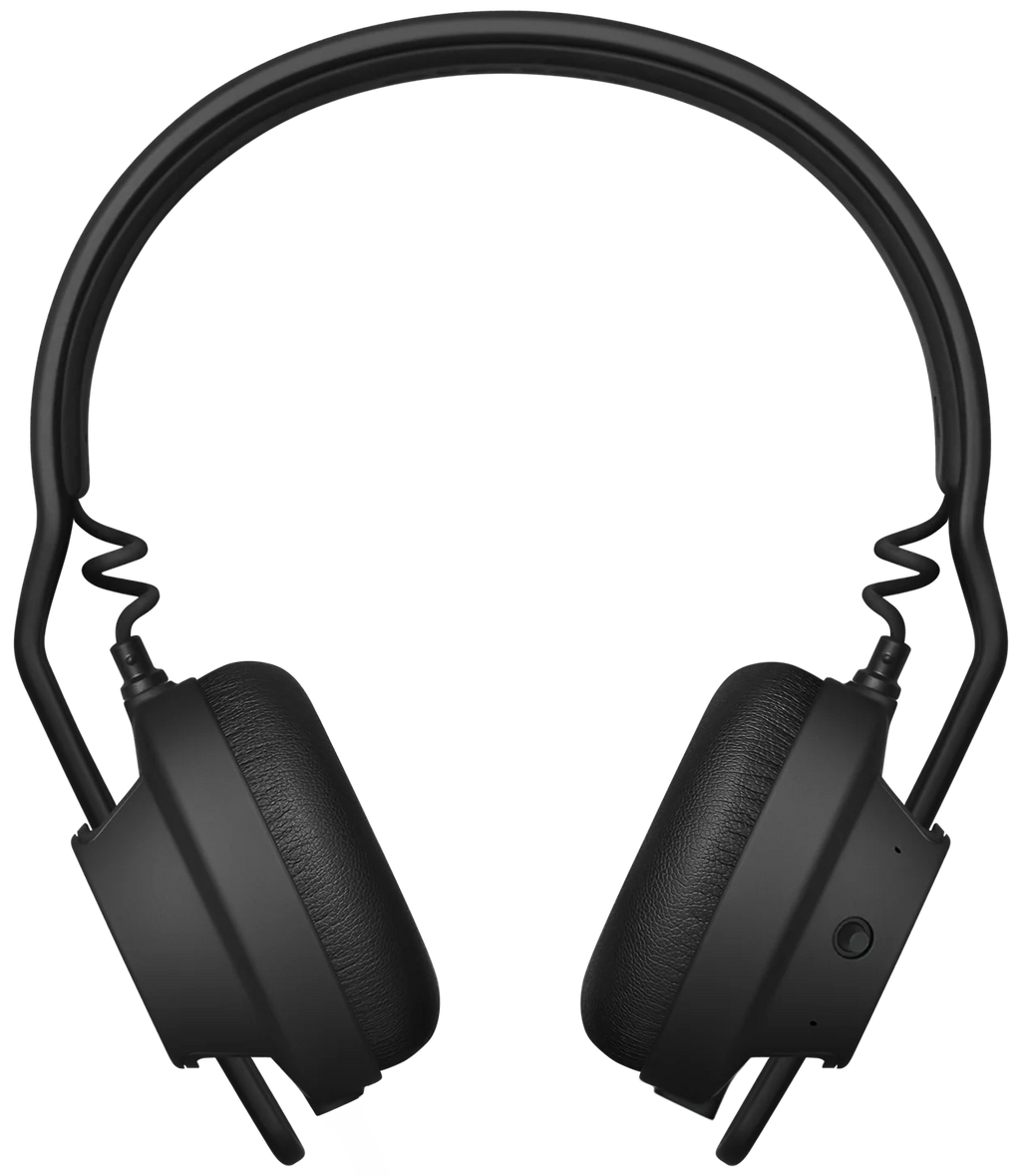 AIAIAI TMA-2 DJ Wireless headphones showing the sleek black design and adjustable headband with padded ear cups.