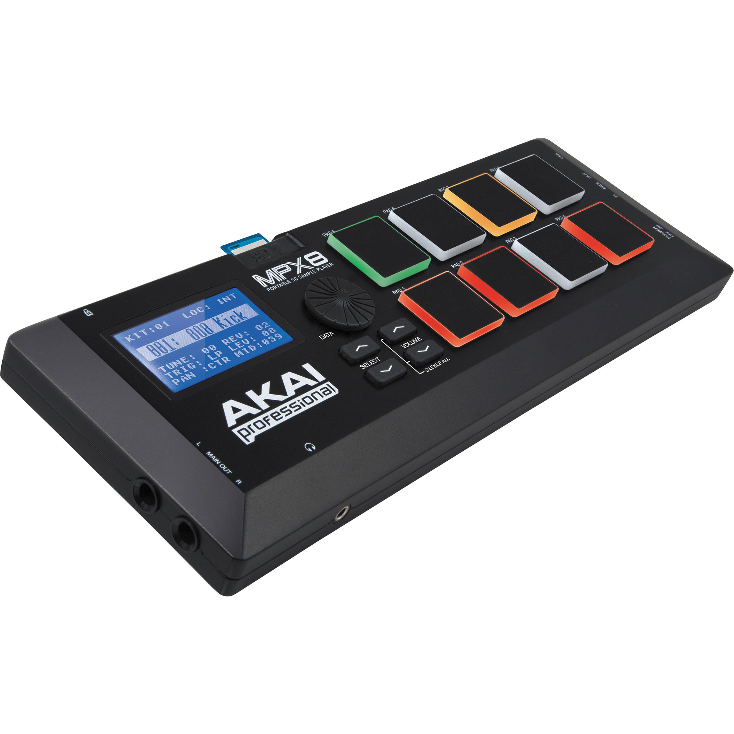 DTM・DAW AKAI MPX8 Akai Professional MPX8 | Compact SD Sample Pad Controller at Soundium
